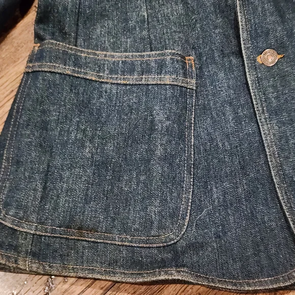 Vintage Levi's Orange Tab Denim Blazer  - Picture 3 of 7